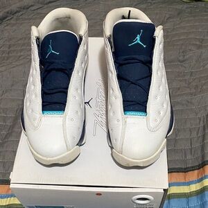 Nike Jordan  white and Navy Sneakers